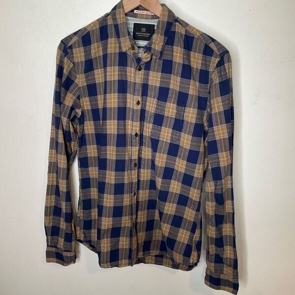 Scotch & Soda Brushed Cotton Button Down Shirt - Picture 2 of 4